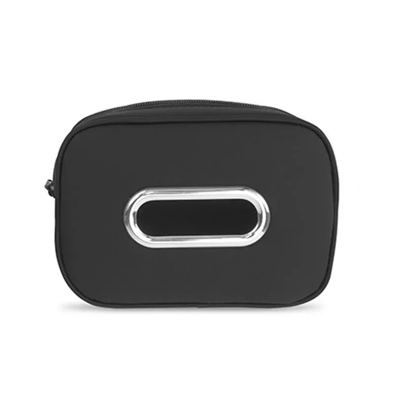 Color Name: Red - 1pc PU Leather Car Tissue Box - Elegant Stitching, Durable Armrest Organizer, Compact Design, Efficient Space Use