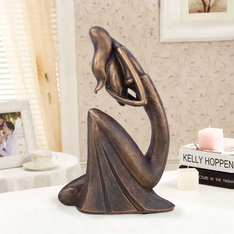 Resin Crafts Decoration Creative Living Room TV Cabinet Home Decoration Decoration