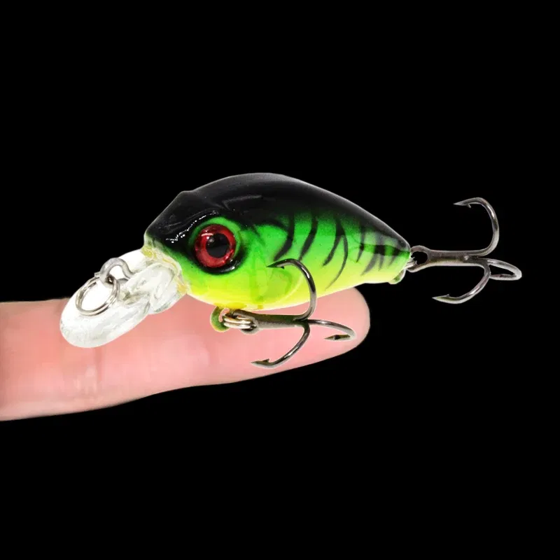 Color: PURPLE - 1PCS Wobblers Quality Crankbait Simulation Fishing Lure 4.5cm 3.8g Jerkbait Floating Hard Bait Bass Carp Pesca Fishing Tackle