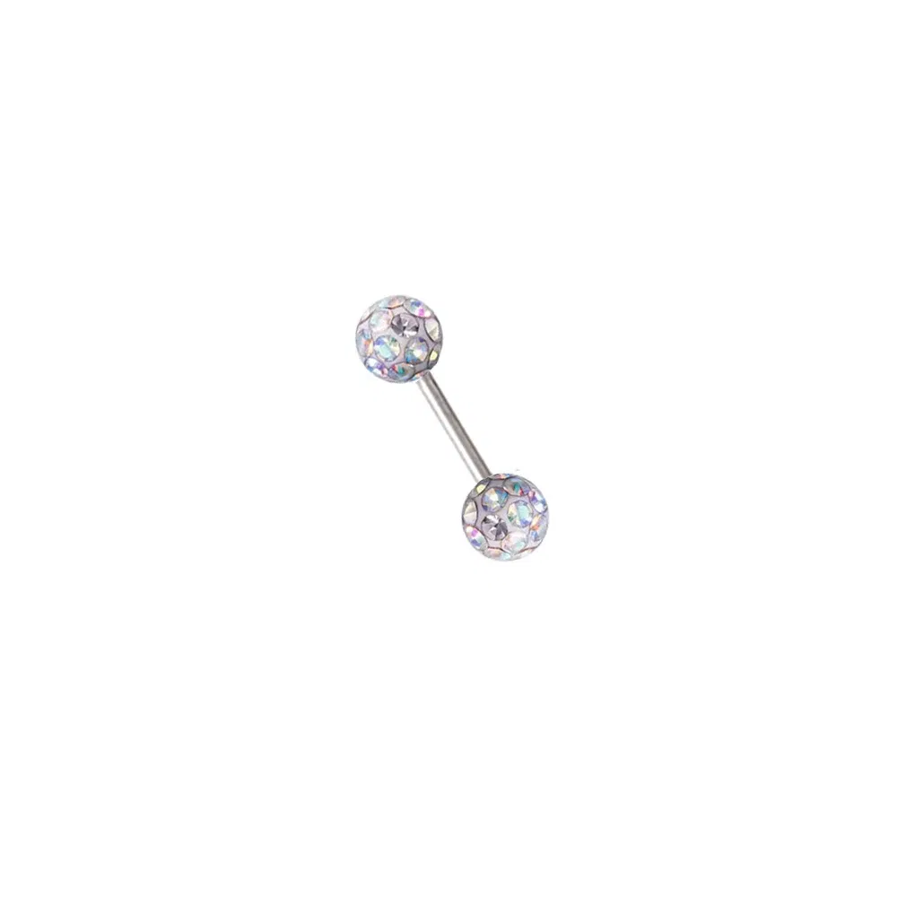 Metal color: Antique Bronze Plated, Main Stone Color: green - 16g 1.2mm Coated Crystal Steel Ear Stud Tragus Helix Cartilage 3/4/5mm CZ Ball 6/8/10/12/14mm Bar Barbell Piercing