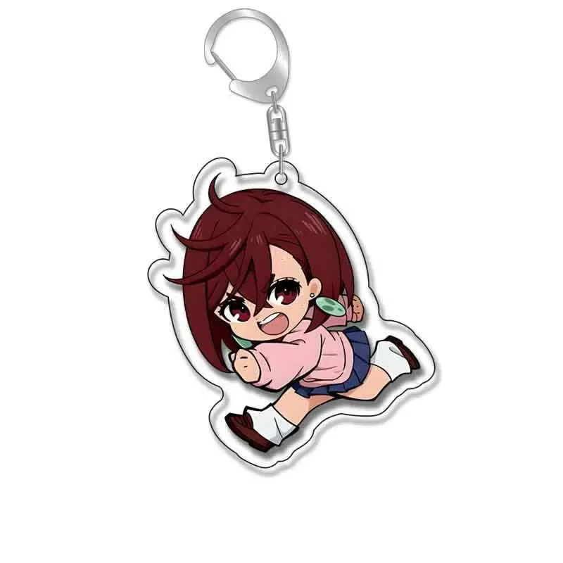 Color: Ivory - Anime Dandadan Momocute Cartoon Key Ring Keychain Jewelry Girl Pendant Fashion Children Gift Accessories Bag Charms Acrylic