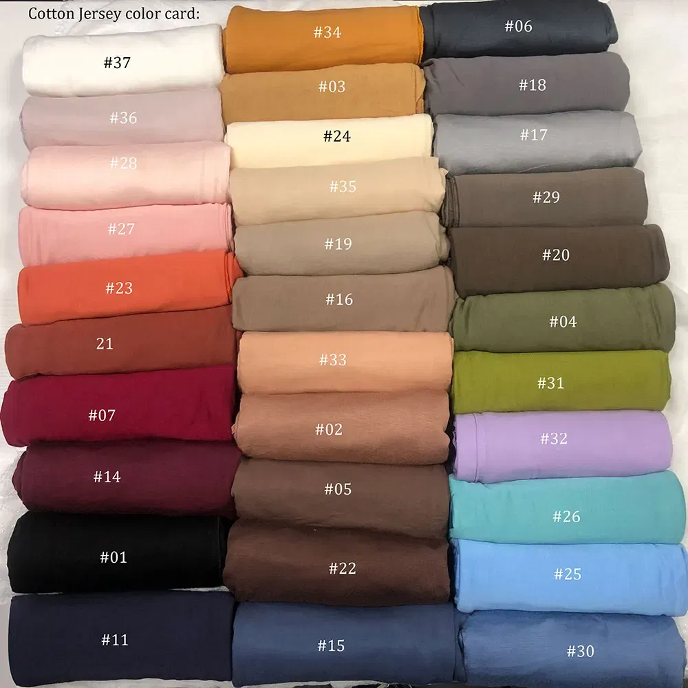 Color: Light Coffee - 180X85cm  Muslim Women Jersey Hijab Scarf Cotton Stretchy Premium Jersey HIjabs Soft Material Big Large Size Jersey Scarves