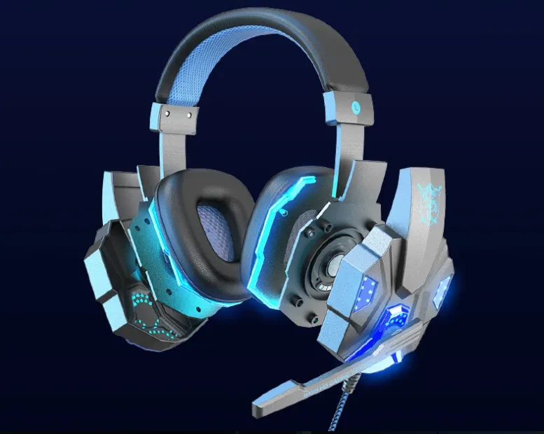 Gaming 7.1 Wire-controlled Headset Light-emitting Headphones