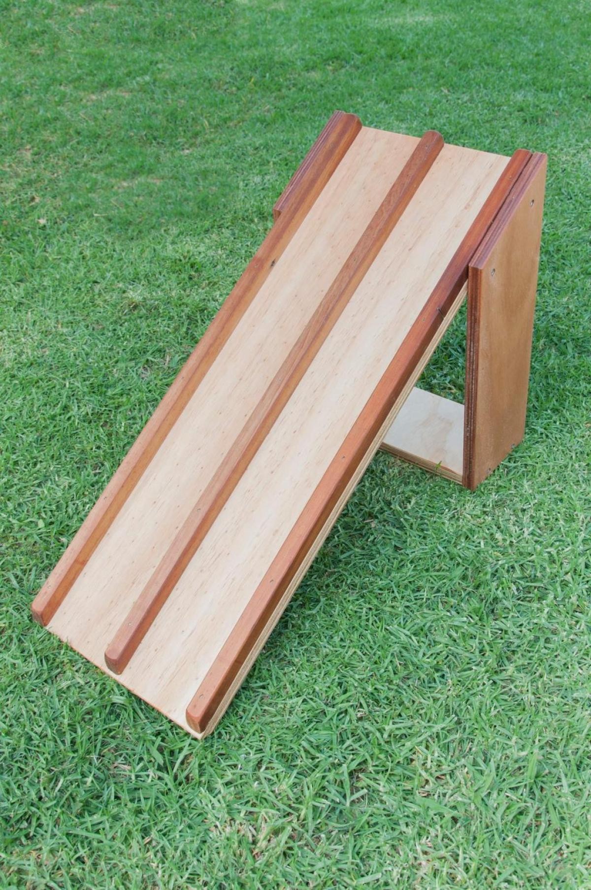 NZ Handmade Wooden Double Lane Car Ramp