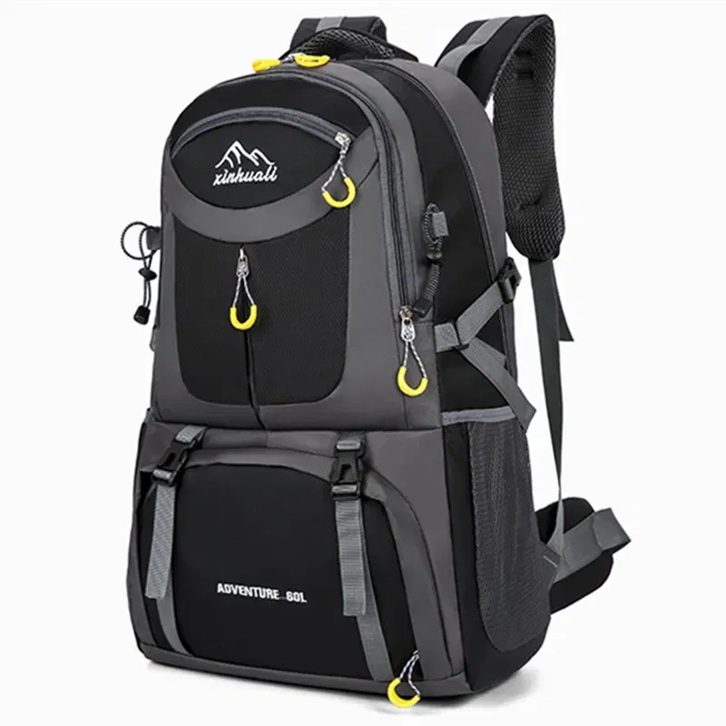 Color: Hot Pink - 2024 New High Capacity Outdoor Sports Travel Backpack 40L/60L Mountaineering Backpack