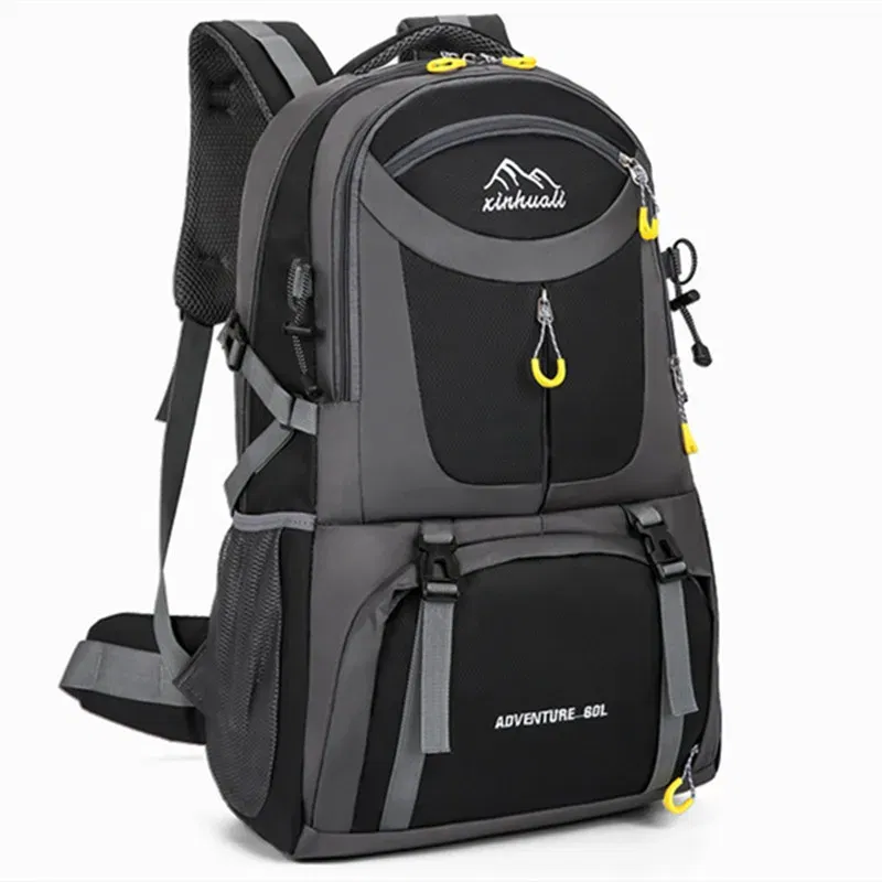 Color: Hot Pink - 2024 New High Capacity Outdoor Sports Travel Backpack 40L/60L Mountaineering Backpack
