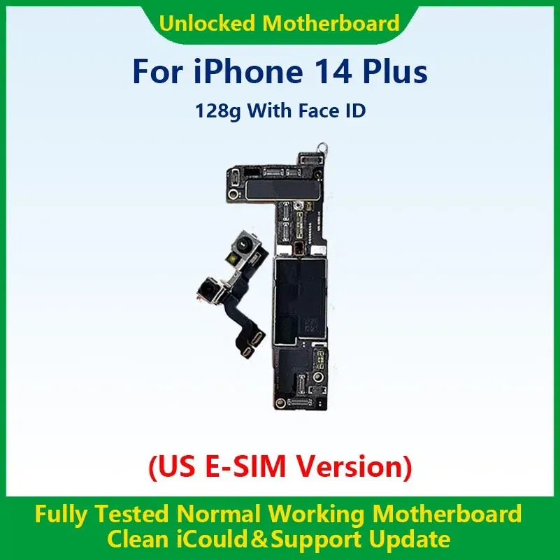 Color: MULTI, Ships From: CHINA - Top 100%Working Fully Tested Mainboard For iPhone 14 Pro Max Unlocked Motherboard With Face ID Cleaned iCloud US E-SIM Version