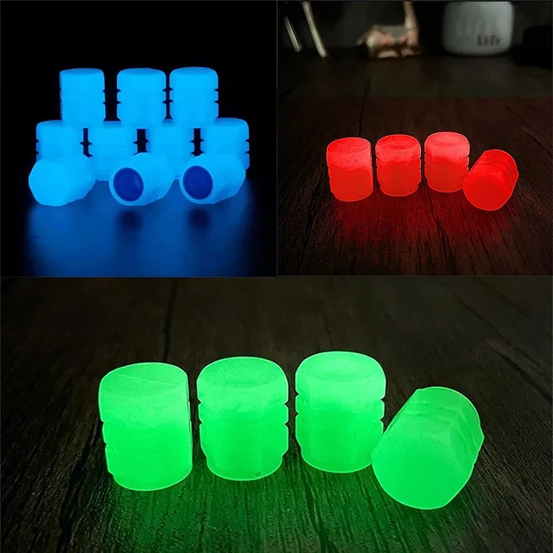 Color: army green - Luminous Valve Caps Fluorescent Red Night Glowing Car for Mazda 2 Mazda 3 Mazda 5 Mazda 6 CX5 CX-5 CX7 CX9 Atenza Axela