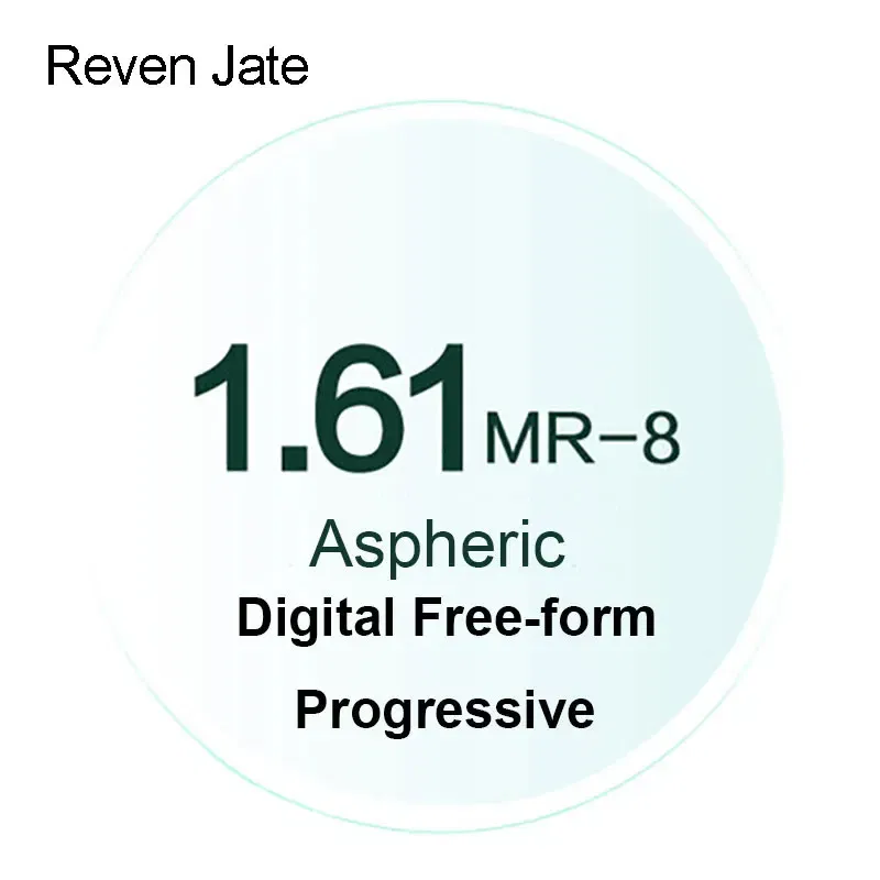 Lenses Color: Brown - Reven Jate MR-8 Digital Freeform Progressive Prescription Tinted Lenses Aspheric Optical Lenses UV400 Solid and Gradient Tinted