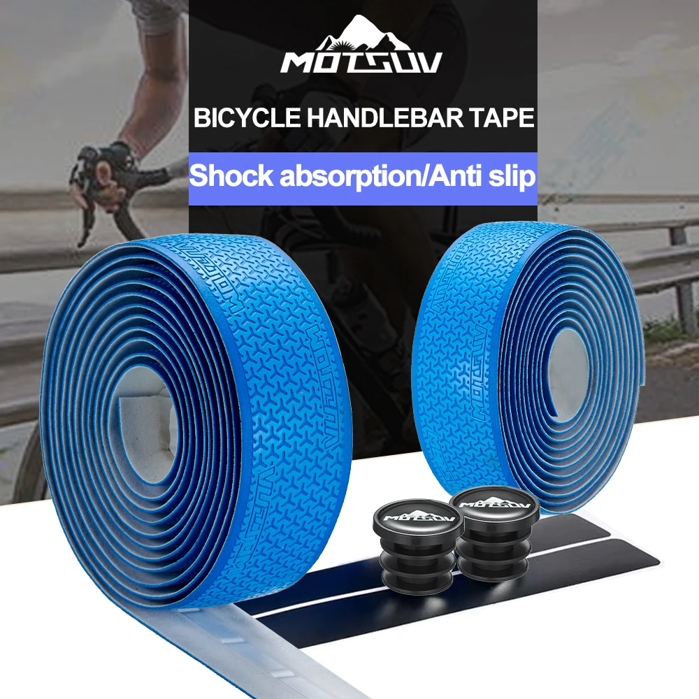 Color: Pink - 1Pair Road Bike Handlebar Tape Anti Slip Silica Gel Handlebar Tape Shock Absorption Cycling Bar Tape Bicycle Accessories