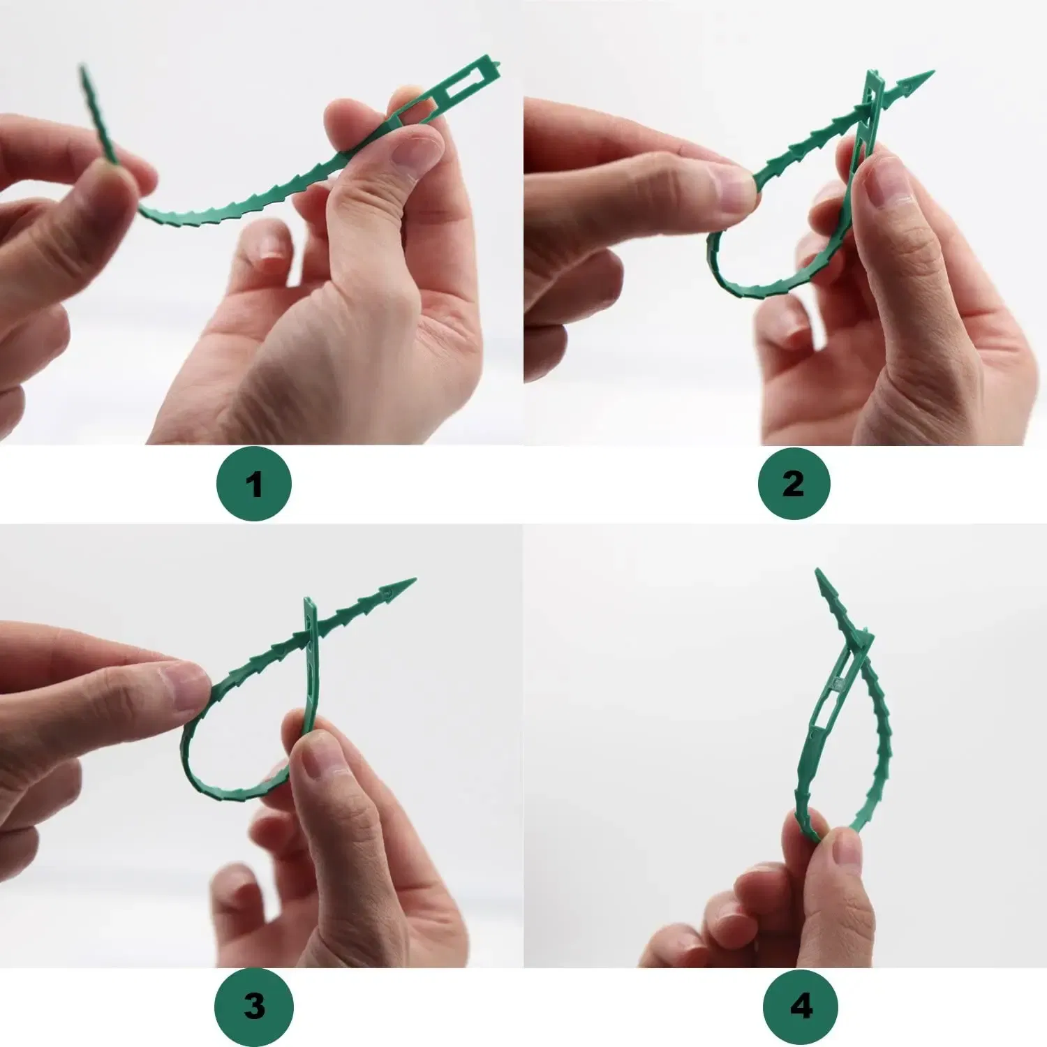 Size: M, Color: Brown - 30/50/100/200Pcs Reusable Garden Cable Ties Plant Support Shrubs Fastener Tree Locking Nylon Adjustable Plastic Cable Ties Tools