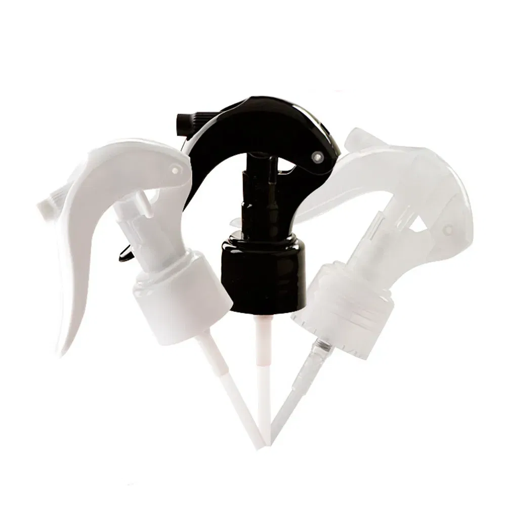 Color: WHITE, Specifications: 60ml - Plastic 24-410 28-410 mini trigger sprayer with 6.3 inch dip tube with lock button
