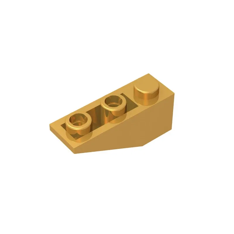 Color: Burgundy - Gobricks GDS-596 Slope, Inverted 33 3 x 1 compatiblewith lego 4287 pieces of children's toys Assembles Building Blocks Technical