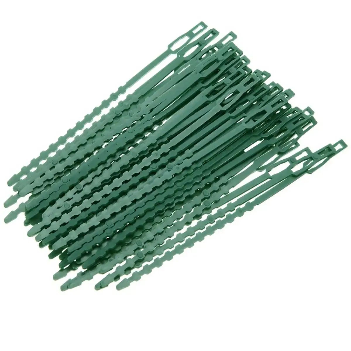 Size: L, Color: Silver - 30/50/100/200Pcs Reusable Garden Cable Ties Plant Support Shrubs Fastener Tree Locking Nylon Adjustable Plastic Cable Ties Tools