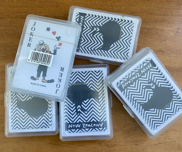 Playing Card Whirls - Foil & Cardboard - Pack of 5