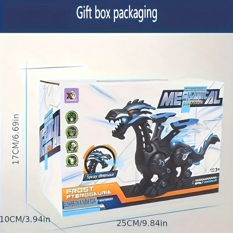 Walking Spray Dinosaur with Sound & Light Show Assembly Dragon Toy