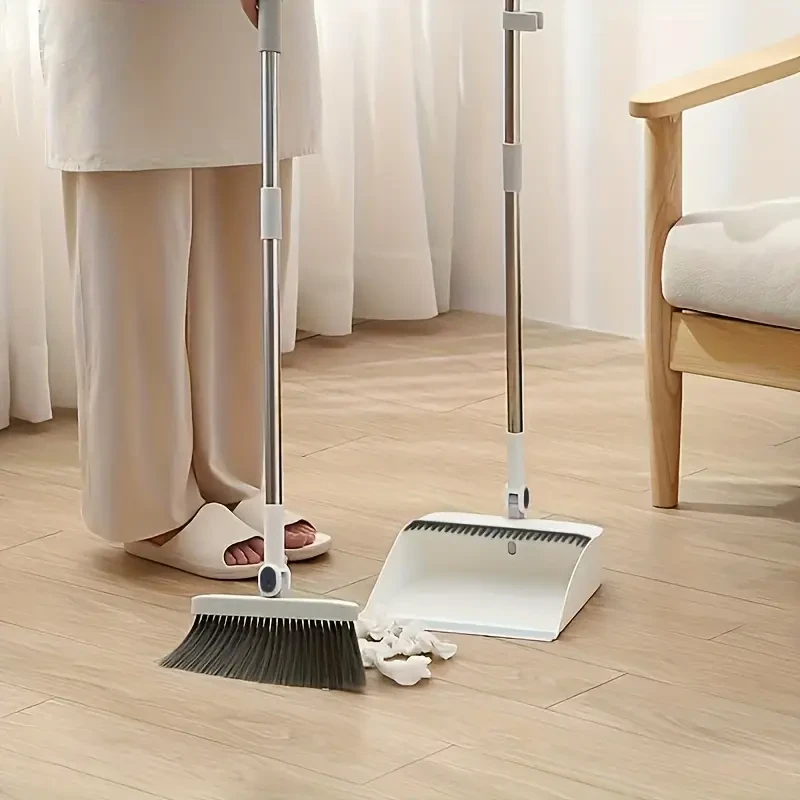 1set, Household Broom And Dustpan Set