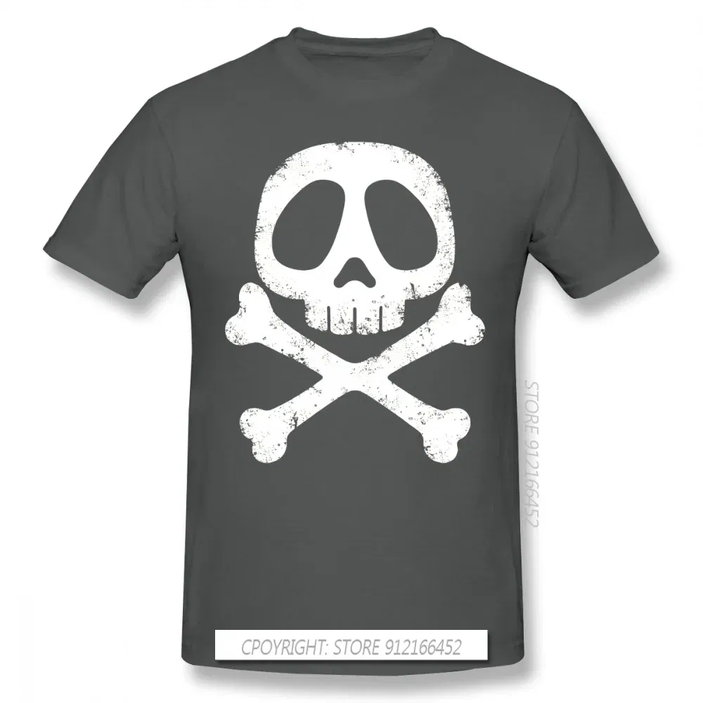 Color: Dark Grey, Size: L - Cool Black TShirt Space Pirate Captain Harlock Arcadia Kei Yuki Anime Homme T-Shirts Tee Pure Cotton Oversize Short Sleeve