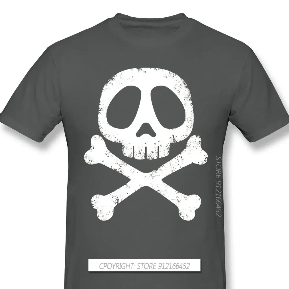 Color: Dark Grey, Size: L - Cool Black TShirt Space Pirate Captain Harlock Arcadia Kei Yuki Anime Homme T-Shirts Tee Pure Cotton Oversize Short Sleeve