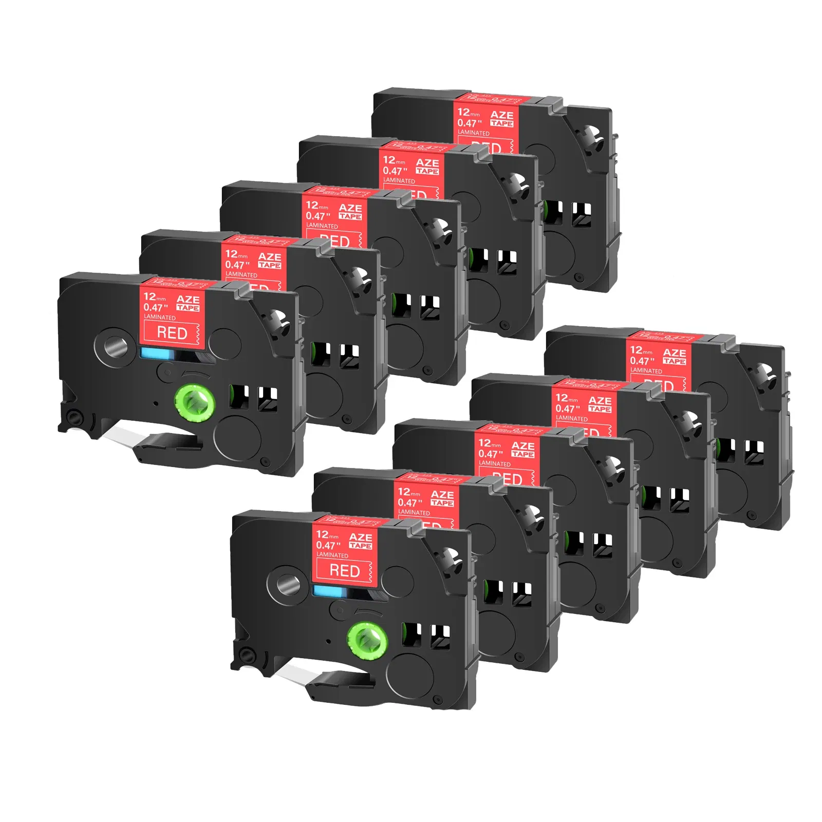 Color: Mixed Color, Width: 9mm - Greencycle 10PK TZe 231 Label cassettes Compatible for Brother Ptouch Printer Black on white Label tape 6mm 9mm 12mm 18mm 24mm