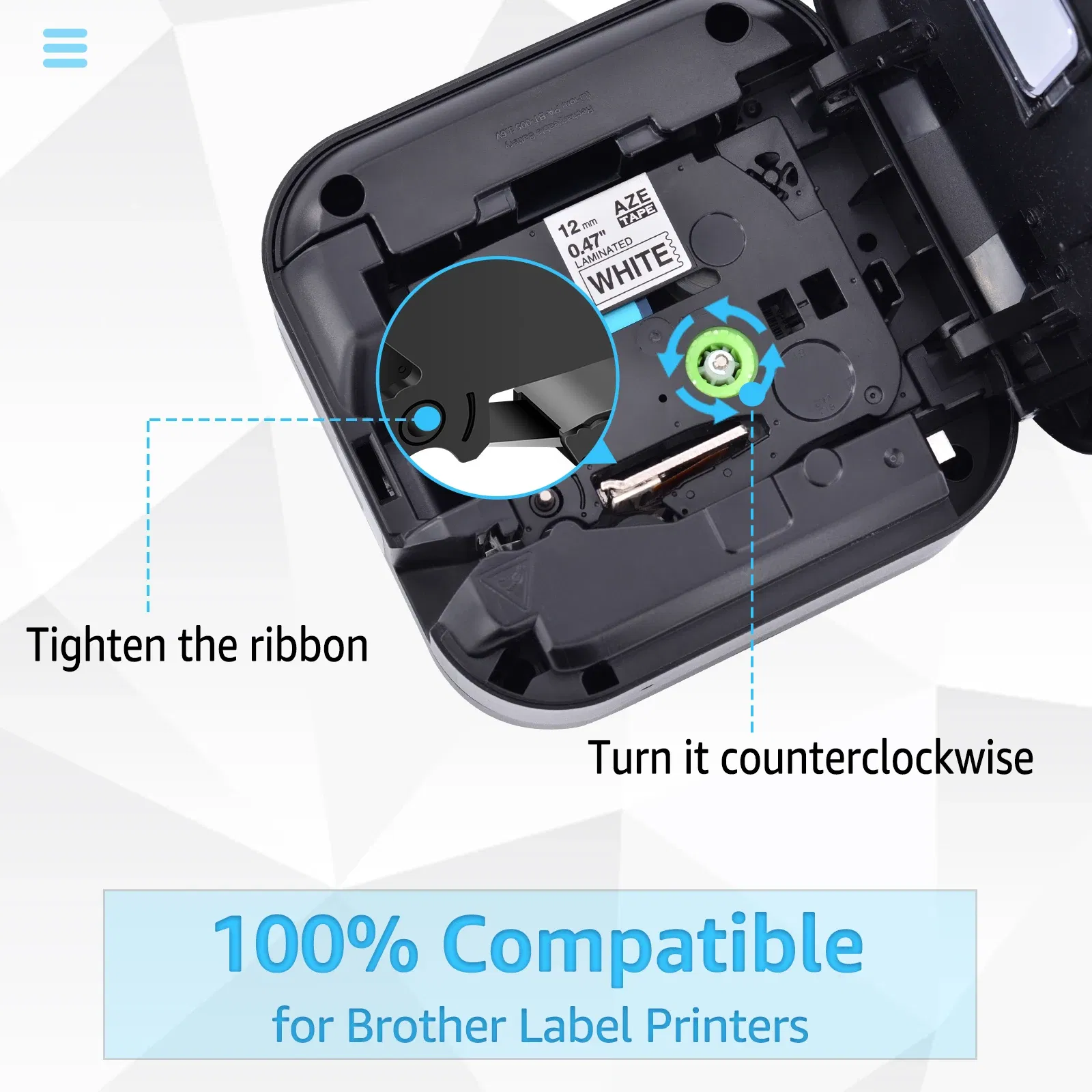 Color: Mixed Color, Width: 9mm - Greencycle 10PK TZe 231 Label cassettes Compatible for Brother Ptouch Printer Black on white Label tape 6mm 9mm 12mm 18mm 24mm