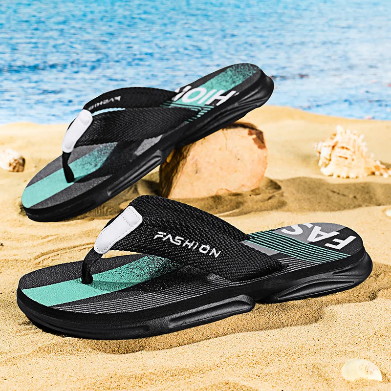 Color: Yellow, Shoe Size: 42 - Summer Men's Flip-flops Massage Granule Men Slippers Comfortable Beach Sandals Men Casual Shoes House Flip Flops Bathroom Shoes