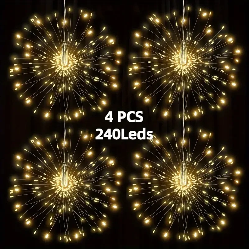 Solar LED Firework Lights Starburst