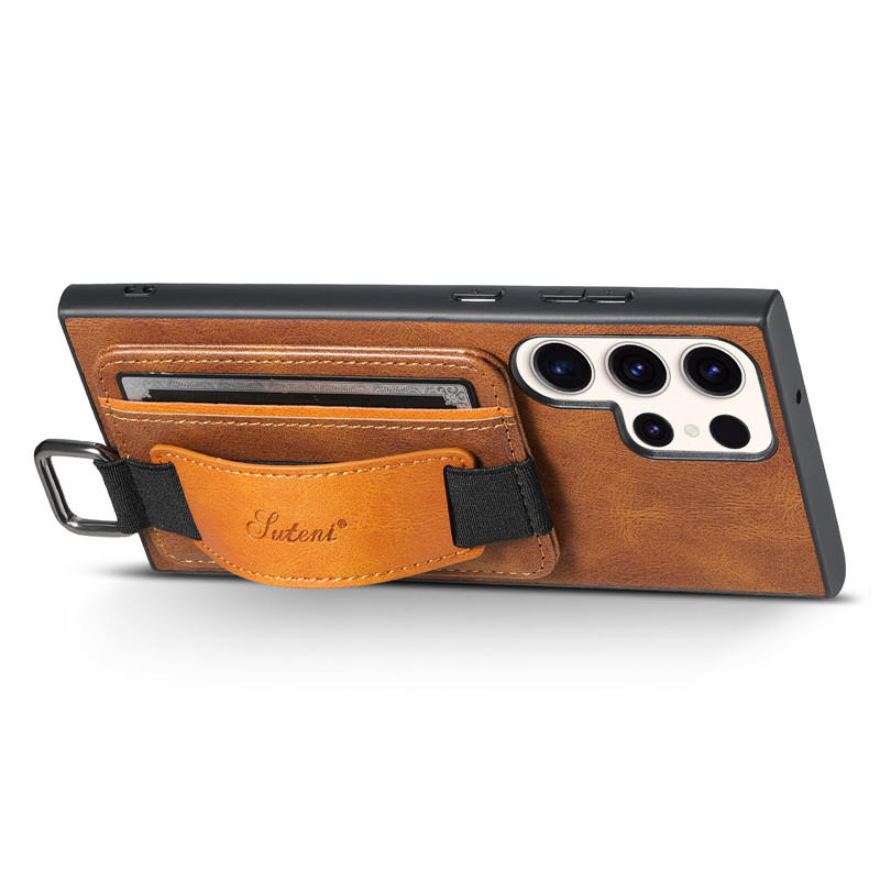 Color: Blue, Material: Denim - Leather Wallet Phone Case For Samsung Galaxy S24 S23 S22 FE Ultra Plus A53 A54 A13 A14 A24 A34 Note20Ultra Card Holder Cover