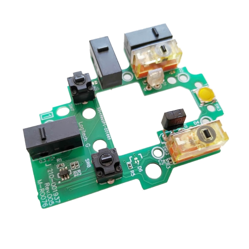Color: BROWN - for Logitech G502 Lightspeed Wireless Mouse Repair Parts 8.0 Mouse Upper Motherboard Micro Button Key Board 594A