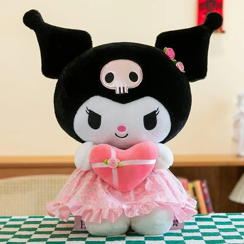 Color: RosyBrown - Sanrio Kuromi Plush Toy30cm Cinnamoroll Melody Stuffed Doll Comfortable And Soft Plush Toy Valentine's Day Child Birthday Gift