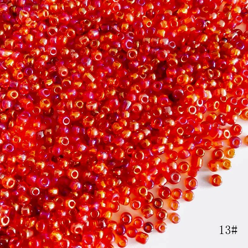 Color: Gold, Item Diameter: 4mm - 2mm 3mm 4mm Glass Seed Loose Beads Small Charms DIY Craft Bracelet Beads for Jewelry Making Supplies Necklace Accessories