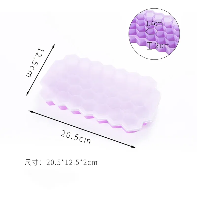 Color: black, Size: S - 4/2/1PCS Silicone Ice Cube Mold 148 Cube Large-capacity Ice Trays Food Grade Ice Maker BPA Free Reusable Ice Maker with Lids