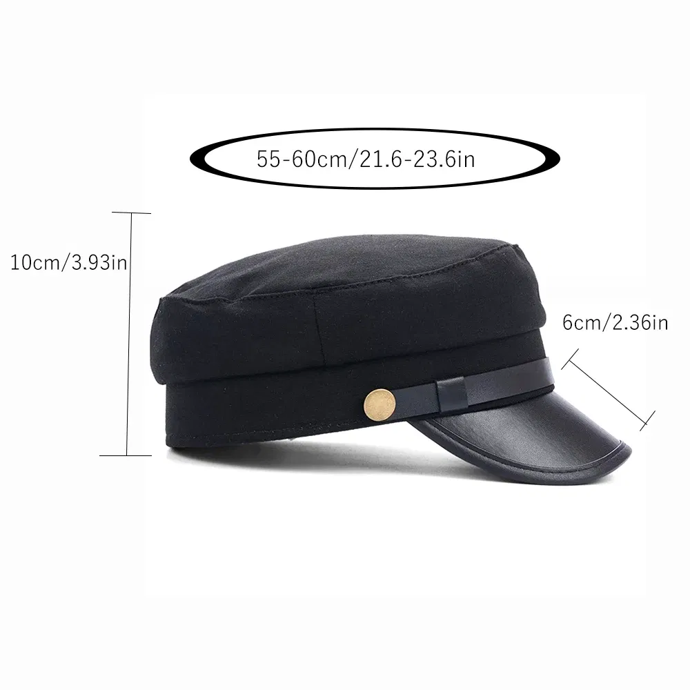 Color: WHITE, Hat Size: One Size - Autumn winter beret women black Retro men baker Newsboy hat Casual Spring British Classic Female Gatsby Flat Hats Military cap
