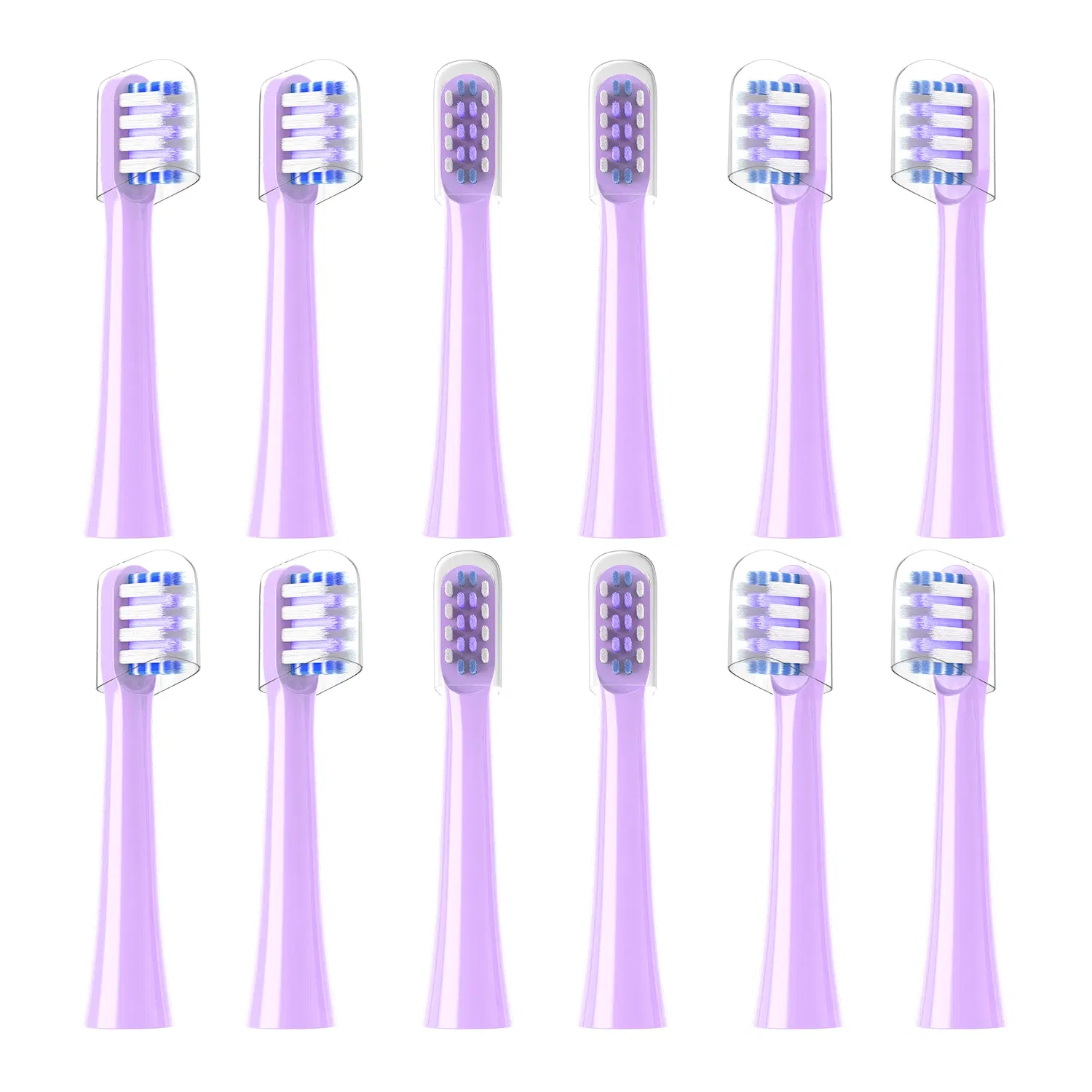 Color: Blue - Replacement Toothbrush Heads Compatible with Colgate Hum Connected Smart Battery Toothbrush Refill Head,12 Pack
