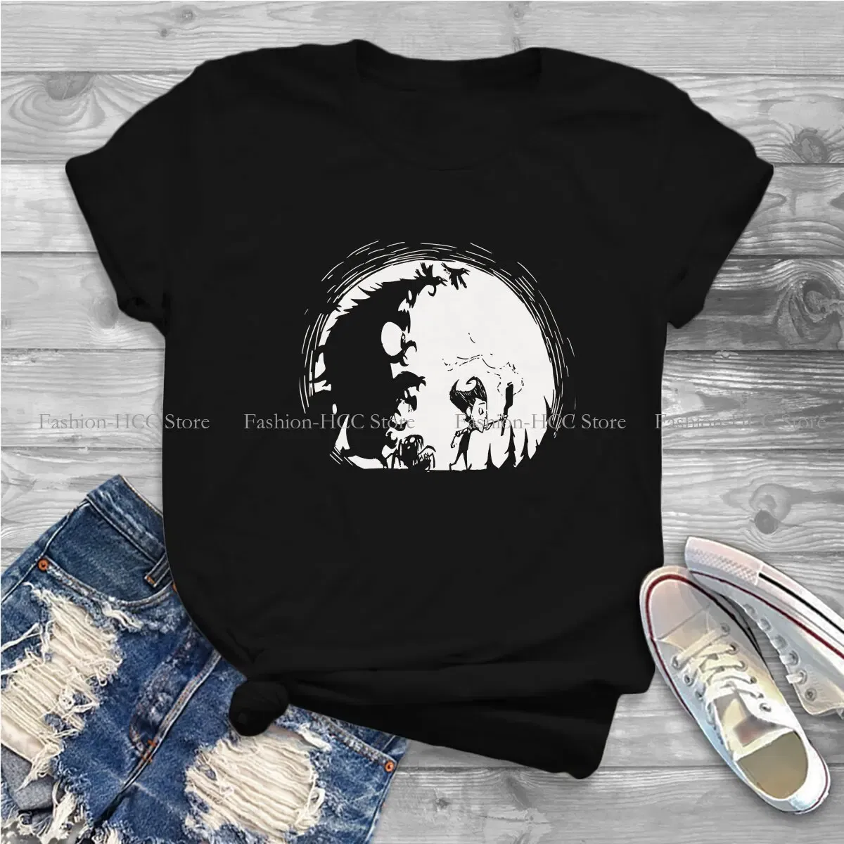 Color: WHITE, Size: XXXL - Dont Starve Polyester TShirts Monster Distinctive Homme T Shirt New Trend Clothing