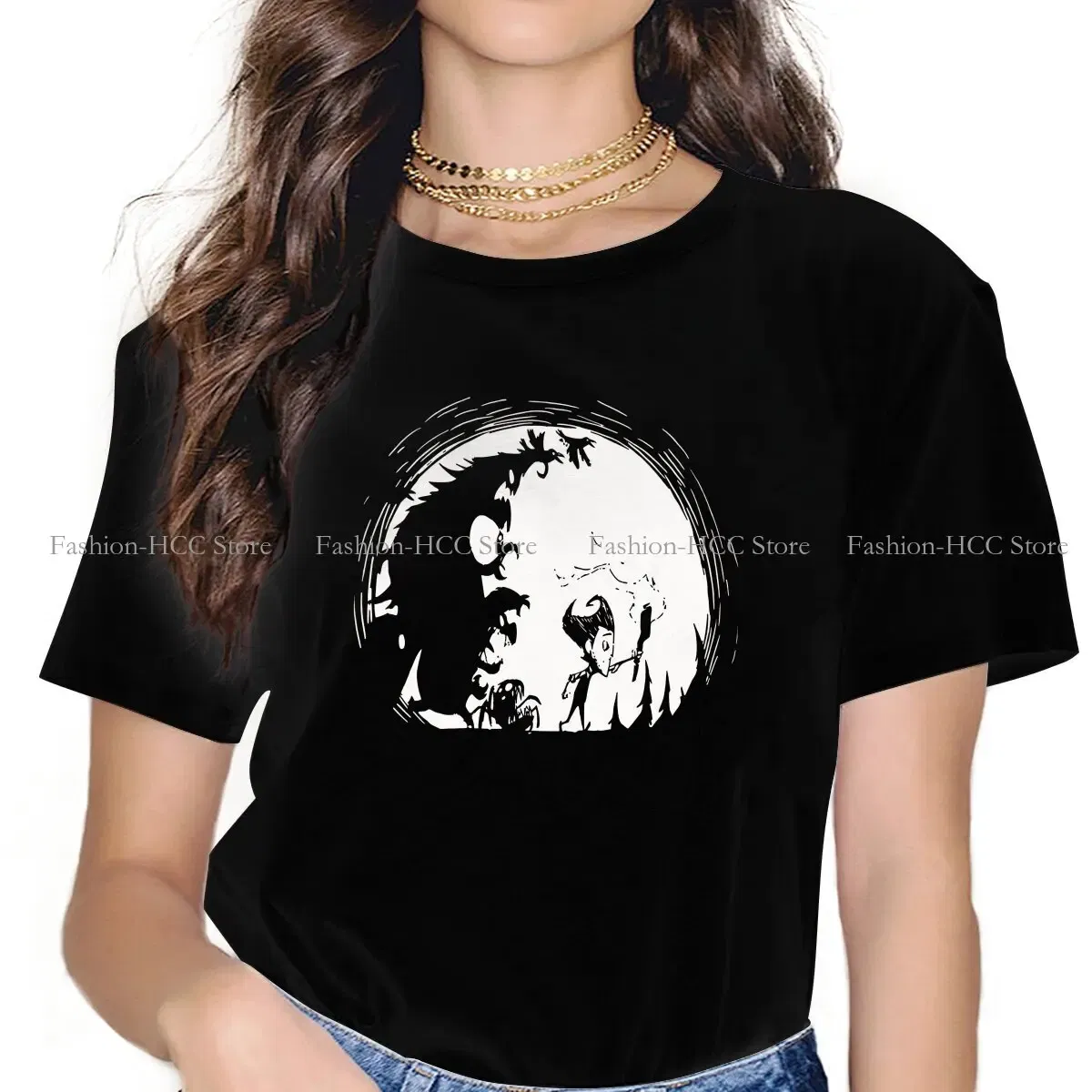 Color: WHITE, Size: XXXL - Dont Starve Polyester TShirts Monster Distinctive Homme T Shirt New Trend Clothing