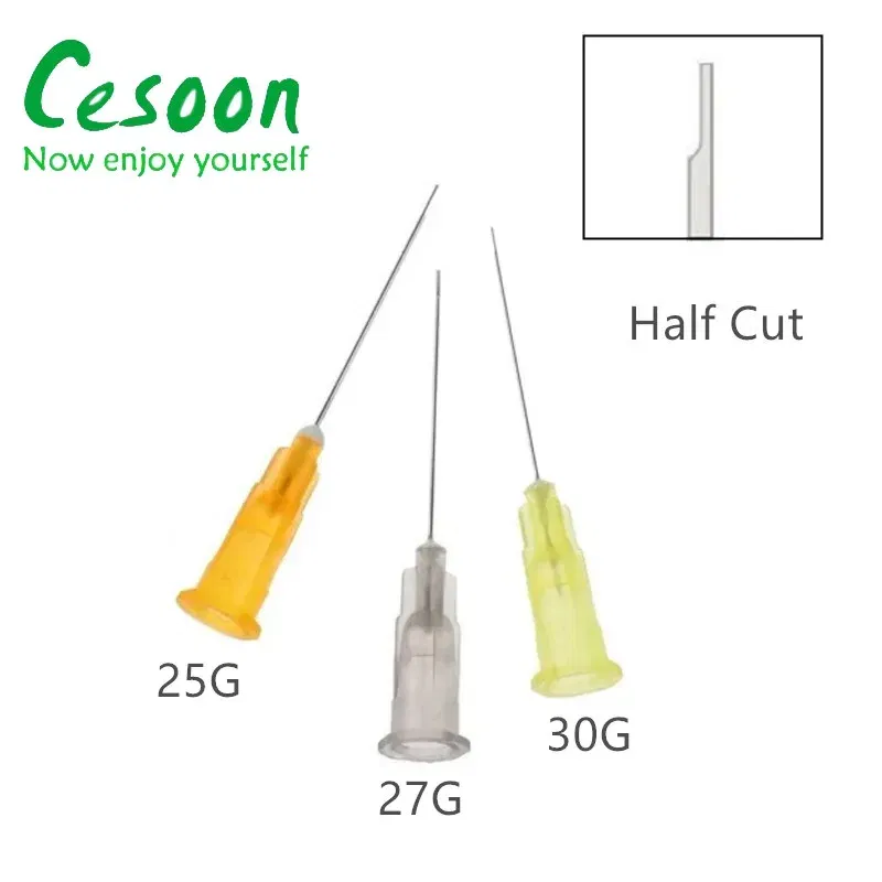 Color: Dark Green - 100Pcs/Pack Endo Irrigation Needle Dental Root Canal Rinsing End-Closed Side Hole Endodontic Flushing Cannula 0.3 0.4 0.5MM