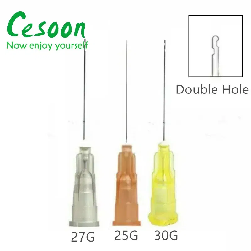 Color: Dark Green - 100Pcs/Pack Endo Irrigation Needle Dental Root Canal Rinsing End-Closed Side Hole Endodontic Flushing Cannula 0.3 0.4 0.5MM