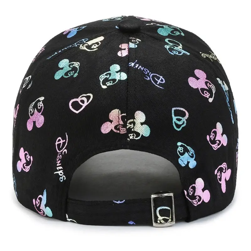 Color: Black, Size: Adjustable - Hot Sale Women Cartoon Cap Mickey Mouse Baseball Cap Female Streetwear Dad Hat
