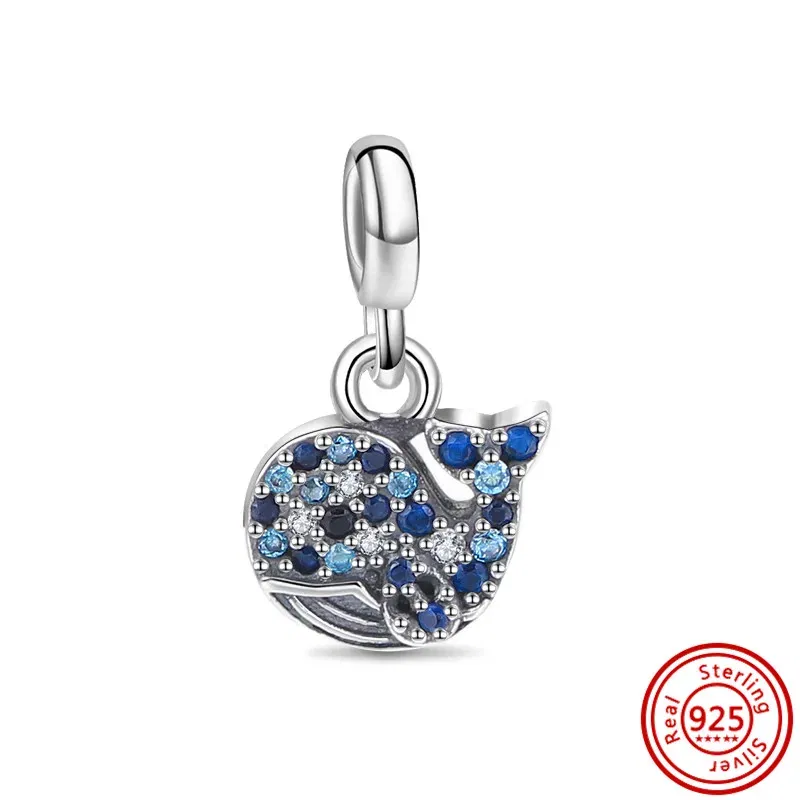 Color: Lemon yellow - 2022 New 925 Sterling Silver My Love Starfish Flamingo Pendant Charm Fit Original Pandora Me Bracelet DIY Bead Jewelry For Women