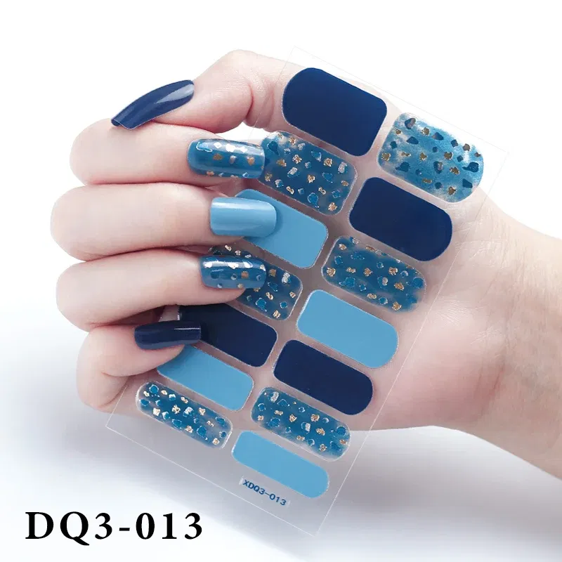 Color: multi - Purpel Nail Stickers Full Cover Nail Polish Stickers for Women Full Beauty Manicure Decals High Quality Stickers for Nails Art