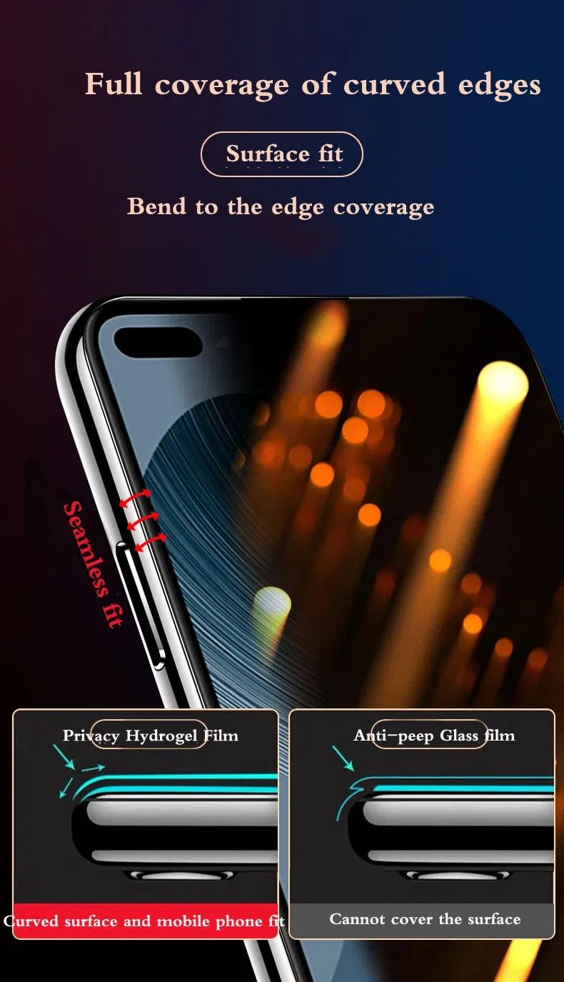 Bundle: 3 Pieces, Material: Anti Blue Light, Compatibility by Model: Poco F7 Ultra - F7Ultra Privacy Screen Protector For POCO X7 F7Pro Matte Hydrogel Film POCO F6 Pro X6Pro HD Anti Peeping F6 Soft Full Coverage