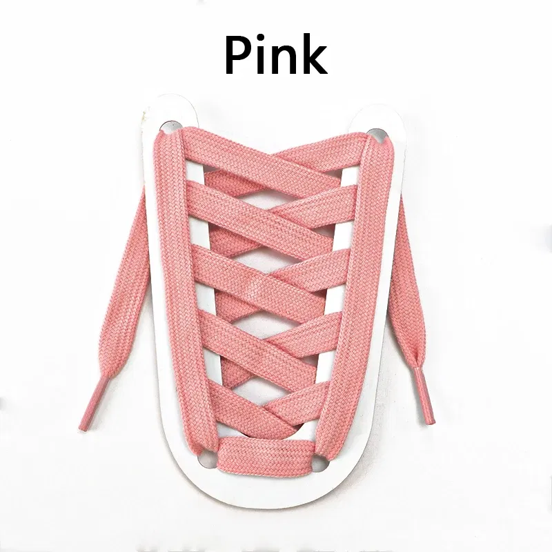 Color: Pink, Ships From: CHINA, Length: 160cm - 1 Pair Flat Shoelaces for Sneakers Rugged Wear-resistant Classic Canvas Sports Shoe Laces Women Men Shoelace Solid Double Cotton