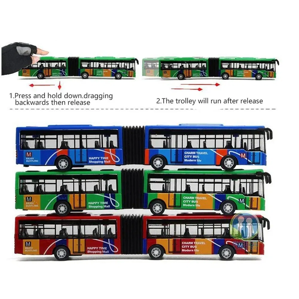 Color: Blue, Ships From: CHINA - City Express Bus Double Buses Diecast Vehicles Toys Funny Pull Back Car Children Kids Gifts 1:64 Alloy City Bus Model Vehicles