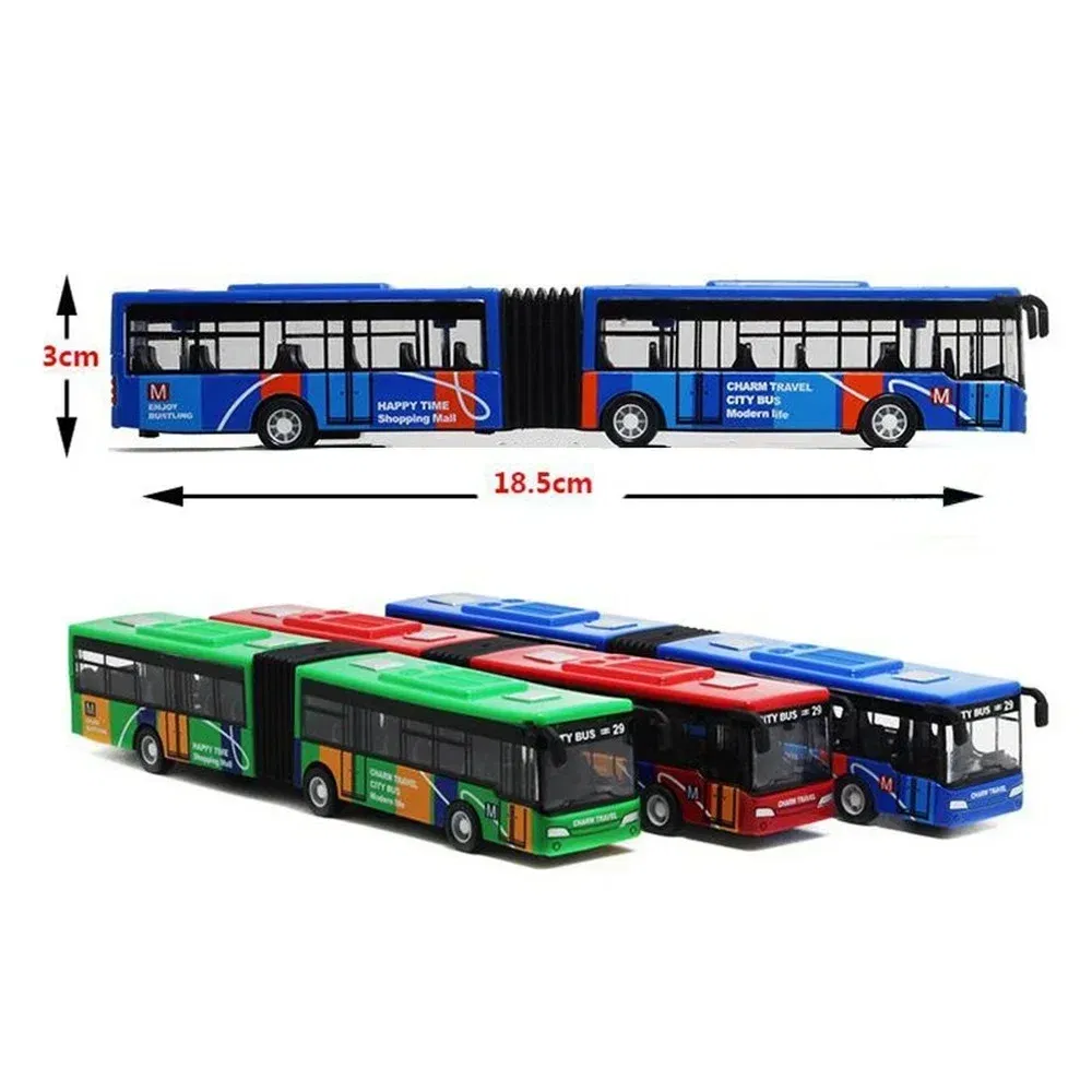Color: Blue, Ships From: CHINA - City Express Bus Double Buses Diecast Vehicles Toys Funny Pull Back Car Children Kids Gifts 1:64 Alloy City Bus Model Vehicles