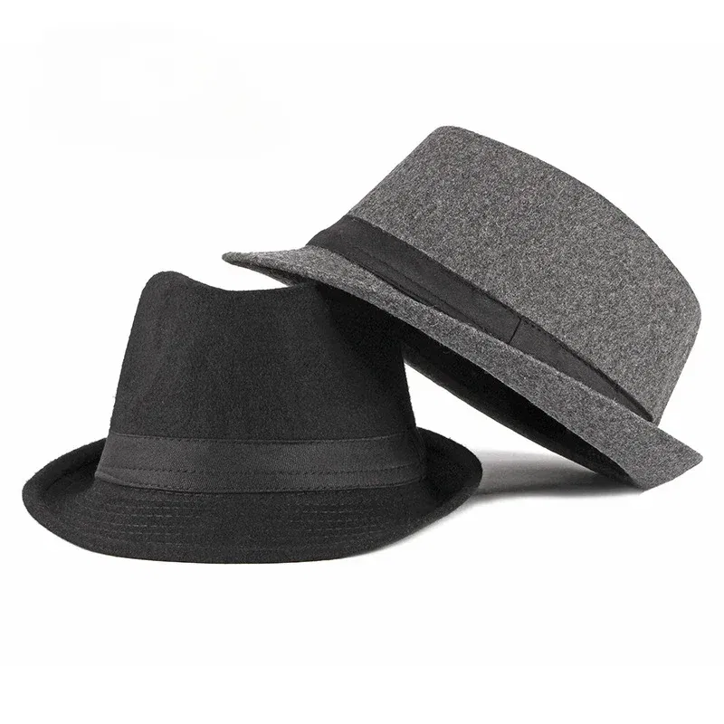 Color: Dark Grey - Spring Summer Men's Hats Fedoras Top Jazz Hat Bucket Bowler Hats Chapeau Hats Fedora Hat Women Black Hat Wedding Hat Caps