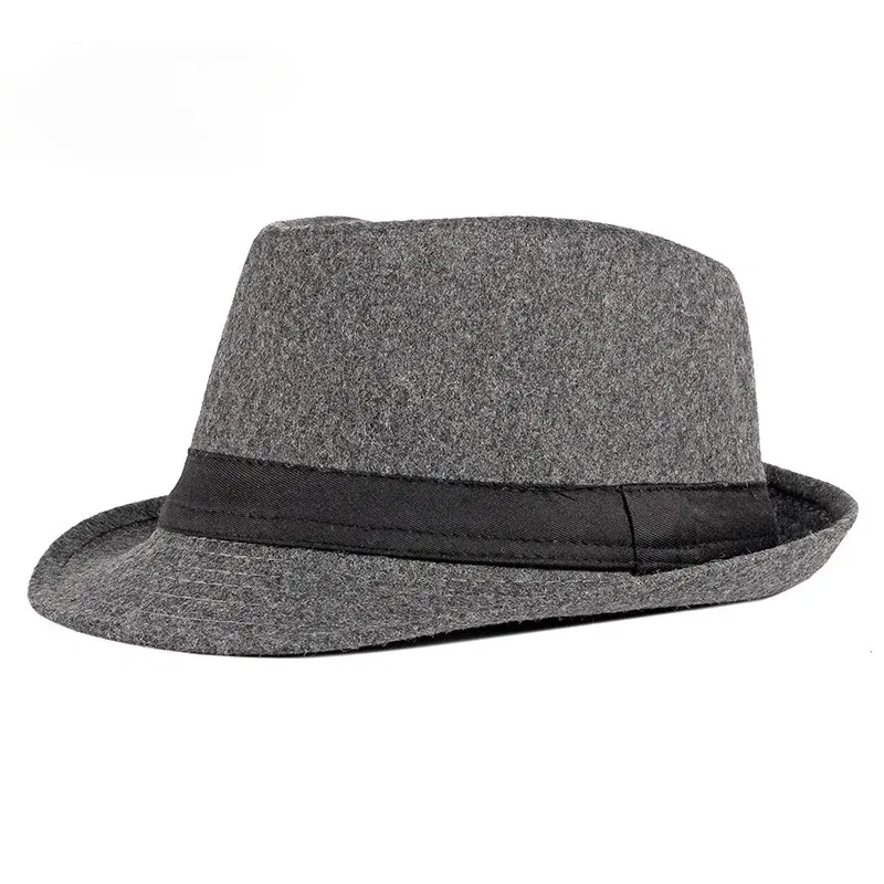 Color: Dark Grey - Spring Summer Men's Hats Fedoras Top Jazz Hat Bucket Bowler Hats Chapeau Hats Fedora Hat Women Black Hat Wedding Hat Caps