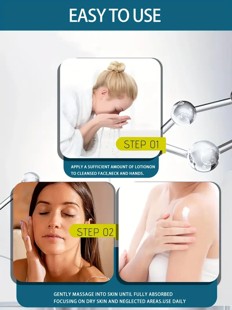 500G Ultra-Hydrating Body & Face Moisturizer Lotion - Rich in Hyaluronic Acid, Vitamin E, and Plant Squalane for Soft, Smooth, and Firm Skin - Suitable for Dry Skin, Hands, Feet, and Face for Women and Men