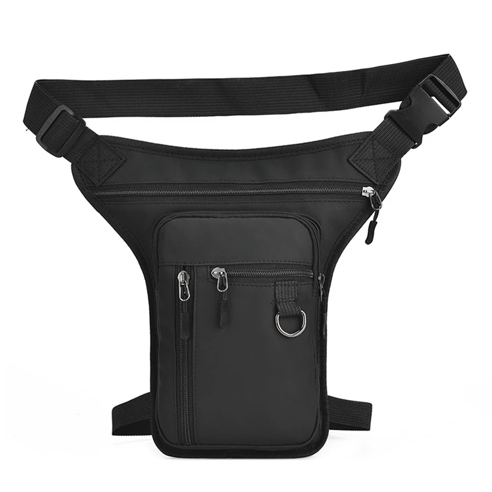 Color: GRAY - Men Drop Leg Bag Waist Bag Waterproof Men Fanny Pack Phone Purse Motorcycle Riding Shoulder Cross Body Thigh Hip Belt Waist Bags