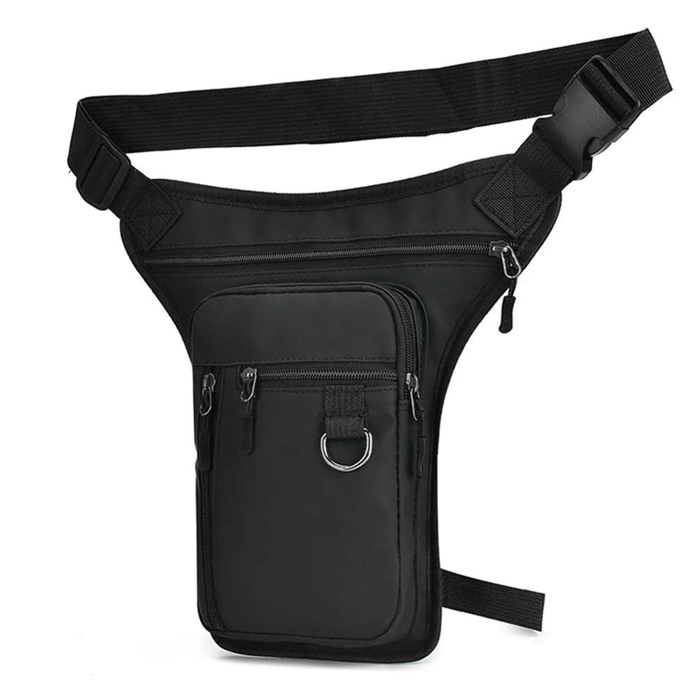 Color: GRAY - Men Drop Leg Bag Waist Bag Waterproof Men Fanny Pack Phone Purse Motorcycle Riding Shoulder Cross Body Thigh Hip Belt Waist Bags